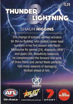 2016 Select Footy Stars - Thunder & Lightning #TL24 Shaun Higgins Back